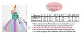 Kid Girl Rainbow Unicorn Princess Dress Halloween Carnival Dress