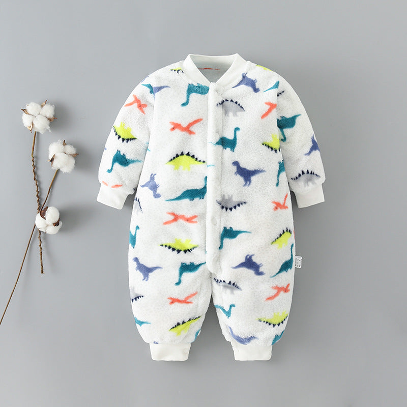 Thickened Baby Flannel Romper