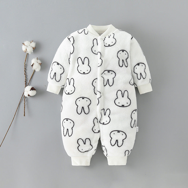 Thickened Baby Flannel Romper