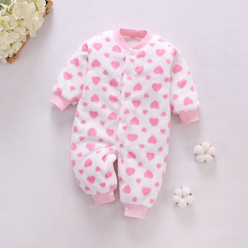 Thickened Baby Flannel Romper