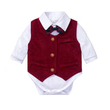 Gentleman Set Baby Boy Suits Wedding Formal Birthday 2 Pcs