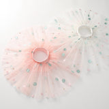 Kid Baby Girls Dot Embroidery Gauze Dance Skirts