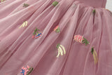 Kid Baby Girls Pineapple Embroidered Mesh Lovely Skirts