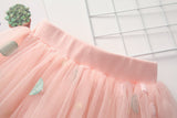 Kid Baby Girls Dot Embroidery Gauze Dance Skirts