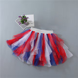 Kid Baby Girls Summer Princess Net Gauze Pompous Rainbow Tutu Skirts