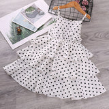 Kid Girl Sleeveless Summer Flower Print Dresses