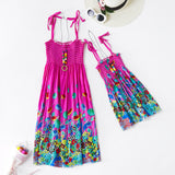 Family Matching Mother-daughter Slip Summer Beach Dress