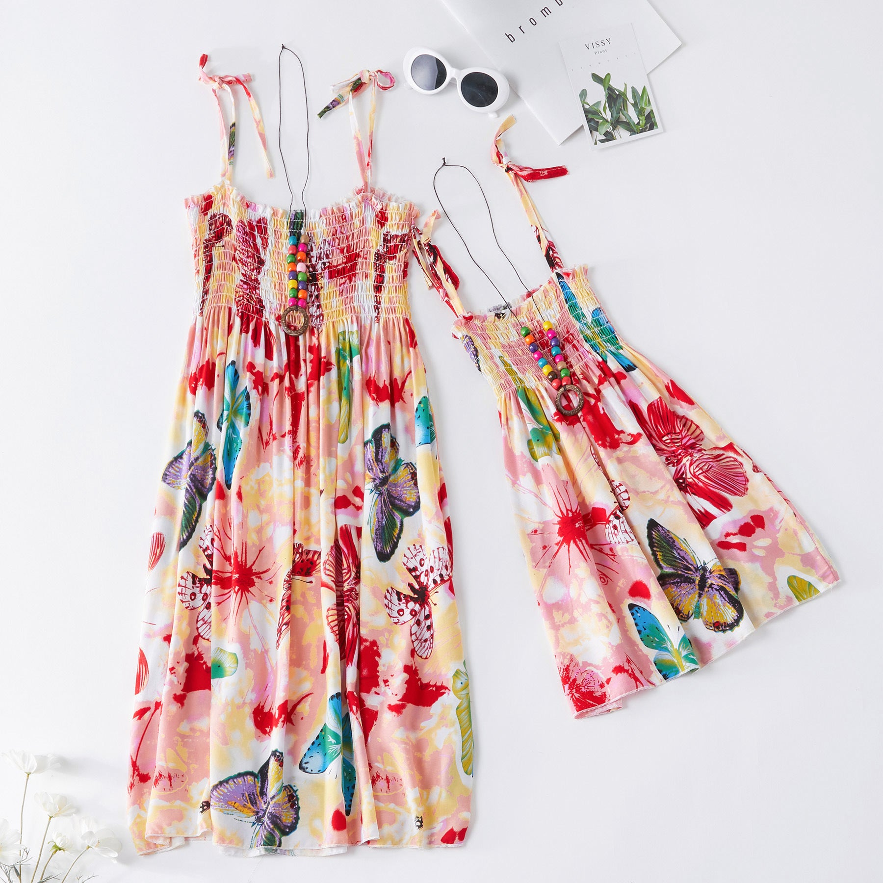 Family Matching Mother-daughter Slip Summer Beach Dress