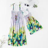 Family Matching Mother-daughter Slip Summer Beach Dress