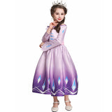 Kid Girl Frozen Elsa Strapless Summer Phoenix Princess Dress
