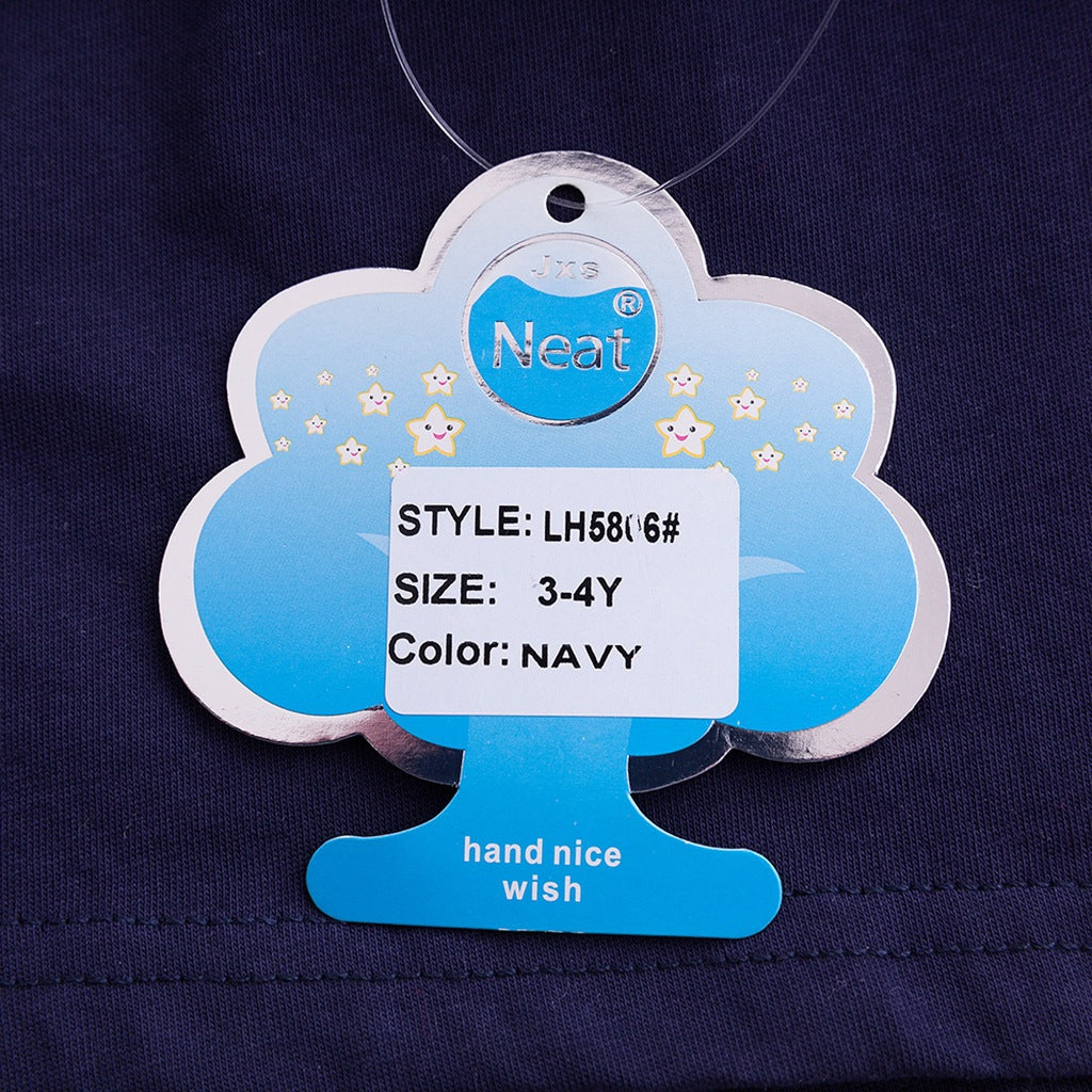 Kid Baby Girls Long Sleeve Unicorn Embroidered Cotton Dresses