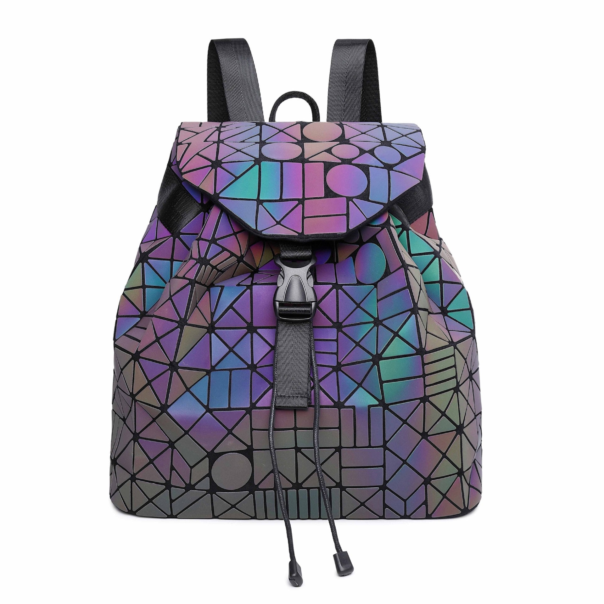 Kid Glow In Dark Backpacks Universal Magic Geometric Diamond Bags