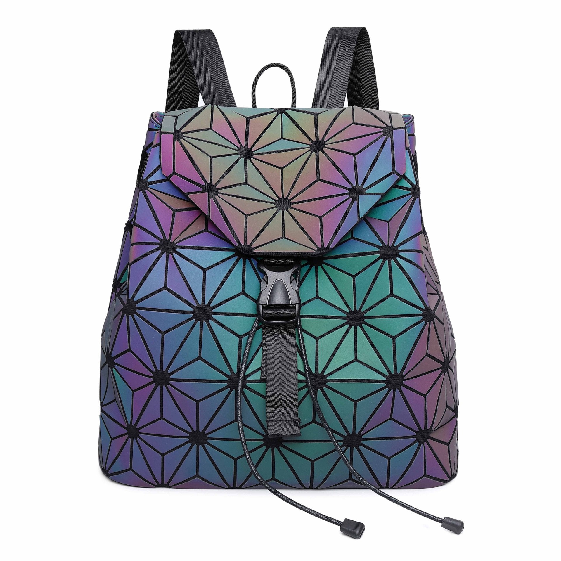 Kid Glow In Dark Backpacks Universal Magic Geometric Diamond Bags