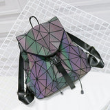 Kid Glow In Dark Backpacks Universal Magic Geometric Diamond Bags