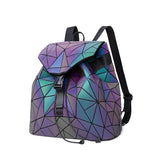 Kid Glow In Dark Backpacks Universal Magic Geometric Diamond Bags