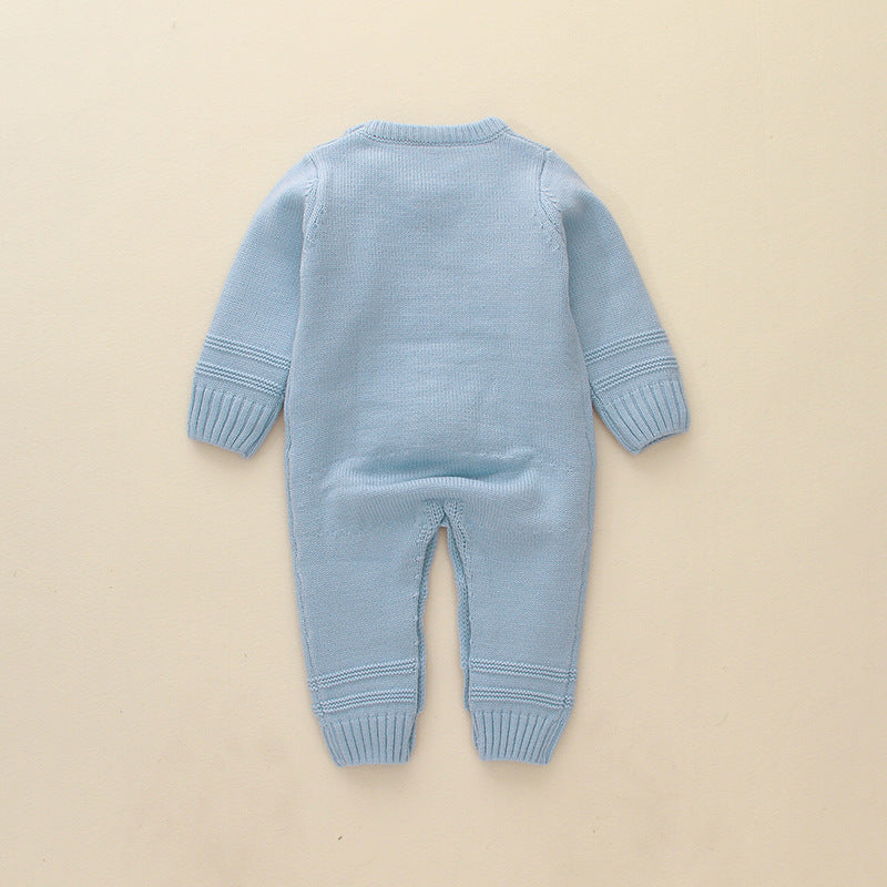 Baby Boy Girl Knitted Rabbit Jumpsuits Trending Sweaters Rompers