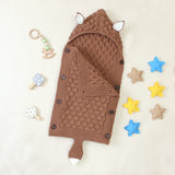 Baby Sleeping Cute Solid Color Newborn Envelope Pajamas