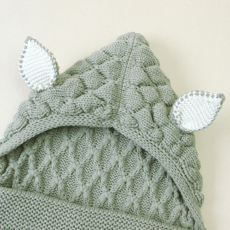 Baby Sleeping Cute Solid Color Newborn Envelope Pajamas