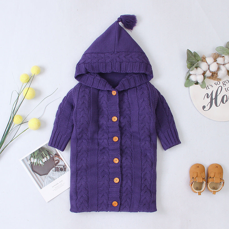 Baby Wrap Sleeping Solid Colors Versatile Rompers Pajamas