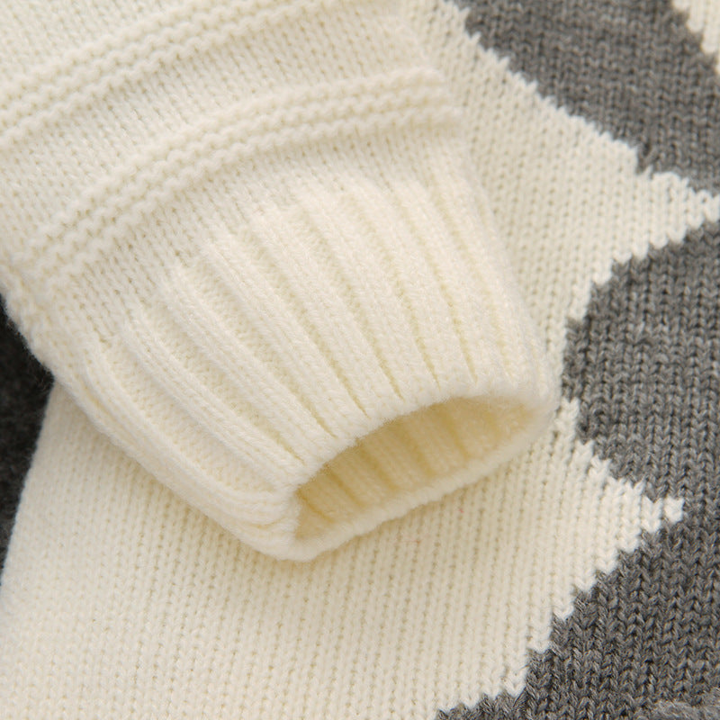 Baby Boy Girl Knitted Rabbit Jumpsuits Trending Sweaters Rompers