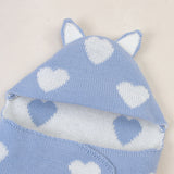 Newborn Baby Solid Color Love Sleeping Blanket Pajamas