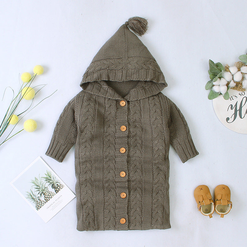 Baby Wrap Sleeping Solid Colors Versatile Rompers Pajamas