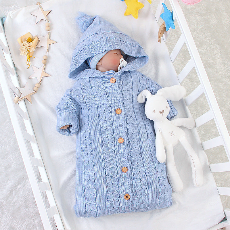 Baby Wrap Sleeping Solid Colors Versatile Rompers Pajamas