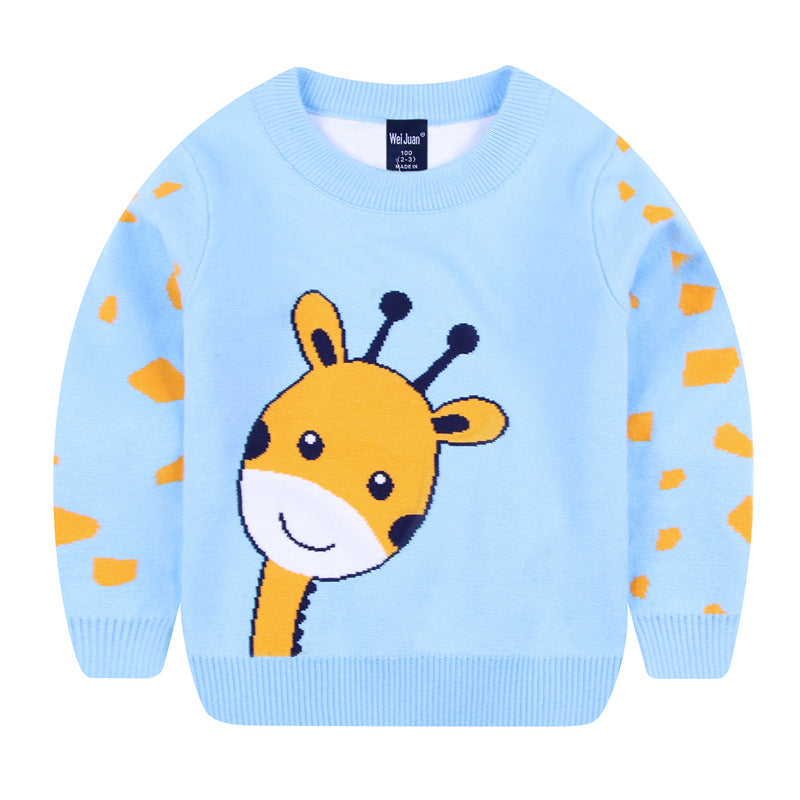 Kid Boy Knitwear Cartoon Cute Fashionable Warm Sweater