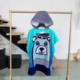 Kid Baby Boy Girl Bath Towel Cotton Hooded Cloak Beach Towel Pajamas