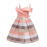 Kid Girl Princess Halter Belt Strapless Birthday Dress