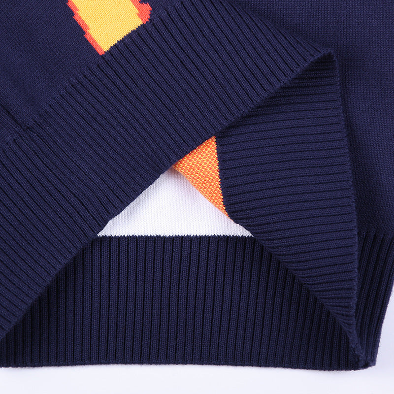 Kid Boy Knitwear Cartoon Cute Fashionable Warm Sweater