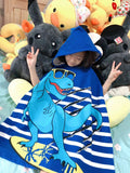 Kid Baby Boy Girl Bath Towel Cotton Hooded Cloak Beach Towel Pajamas