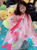 Kid Baby Boy Girl Bath Towel Cotton Hooded Cloak Beach Towel Pajamas