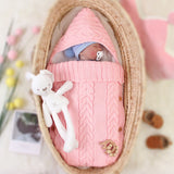 Baby Sleeping Plush Thick Knit Hit Rompers Pajamas