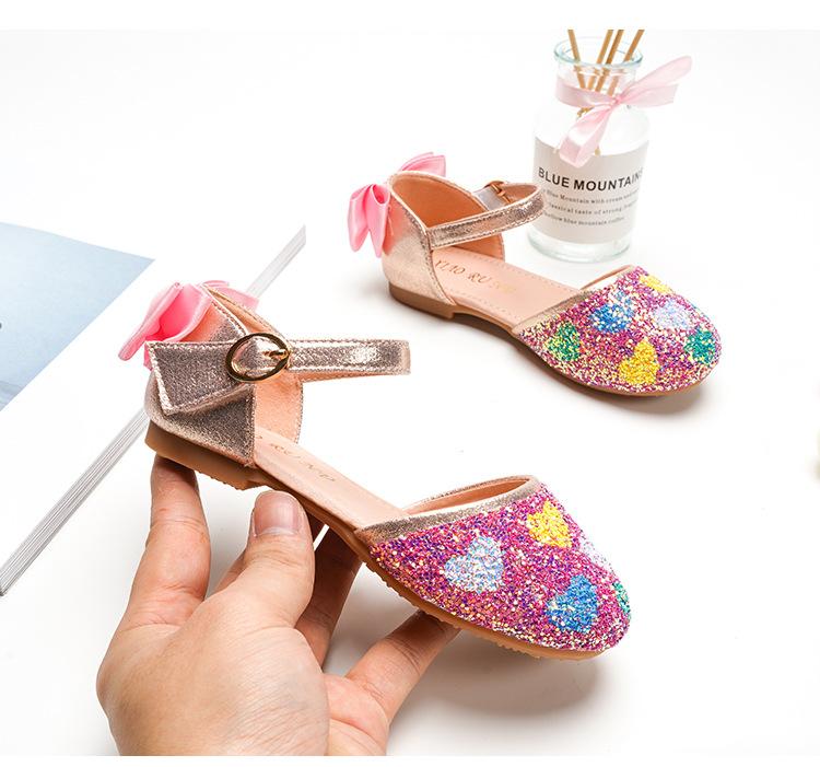 Girl Princess Shoes With Soft Soles And Sequins Shoes