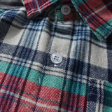 Baby Boy Plaid Christmas Shirt With Tie