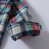 Baby Boy Plaid Christmas Shirt With Tie