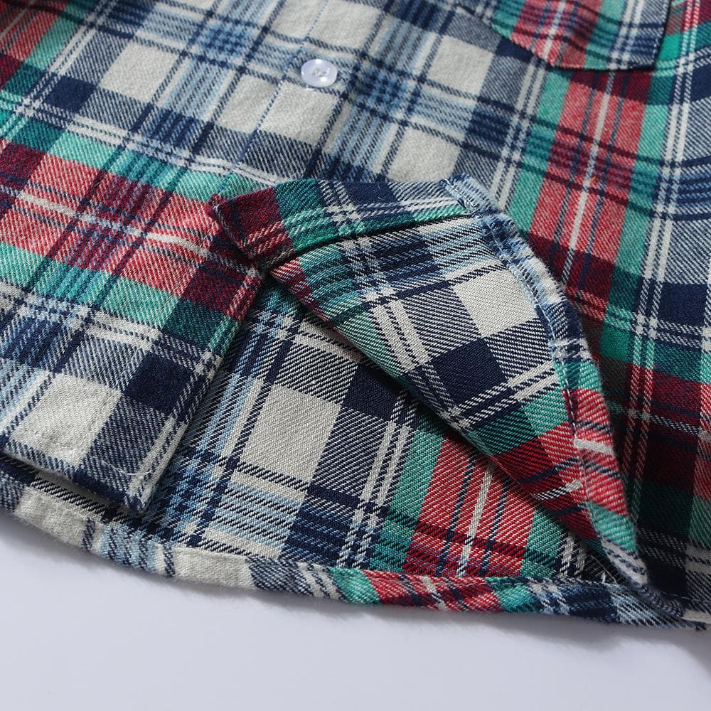 Baby Boy Plaid Christmas Shirt With Tie