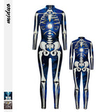 Family Matching Parent-child Long Sleeve Jumpsuit Digital Printing Pajamas