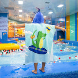 Kid Baby Bath Towel Beach Cotton Cartoon Dinosaur Microfiber Pajamas
