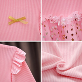 Girls Dress Autumn Fluffy Tops Net Yarn Princess Dress  0-6 Years