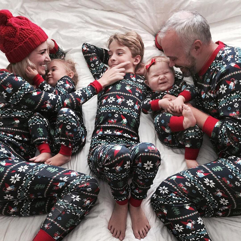 Christmas Family Matching Outfits Father Son Mother Daughter Family Look Pajamas