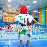 Kid Baby Bath Towel Beach Cotton Cartoon Dinosaur Microfiber Pajamas