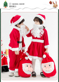 Kids Boy Girl Christmas Santa Claus Thickened Cashmere 2 Pcs Set