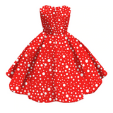 Kids Girl Snowflake Digital Printing Christmas Lovely Sleeveless Princess Dresses