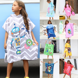 Kids Quick Drying Bathrobe Printing Absorbent Towel Pajamas