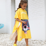 Kids Quick Drying Bathrobe Printing Absorbent Towel Pajamas