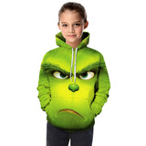 Kids Boys Girls Cartoon 3D Printed Hiphop Crewneck Long Sleeve Hoodie