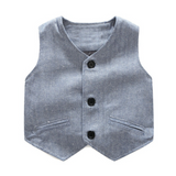 Autumn Baby Boy Set Gentleman Fashion Party Formal 3 Pcs Suits