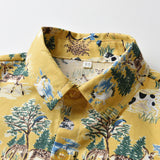 Kid Baby Boy Fashionable Short Lapel Beach 2 Pcs Sets